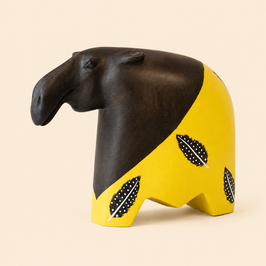 Contemporary Feather Hippo