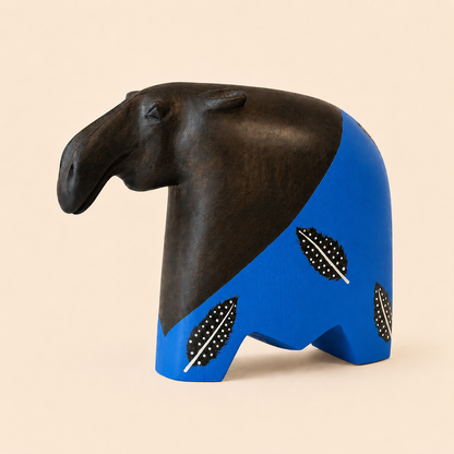 Contemporary Feather Hippo
