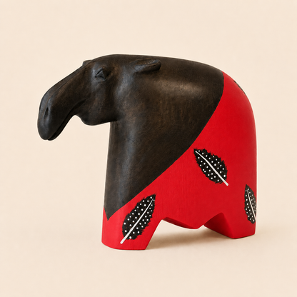Contemporary Feather Hippo