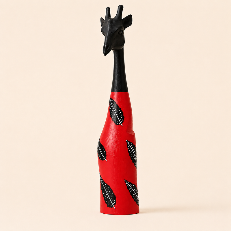 Feather Painted Giraffe