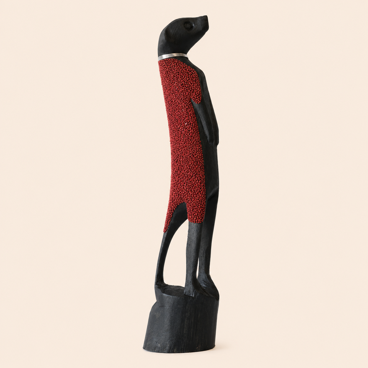 Classic Sand Meerkat Red in a beige background