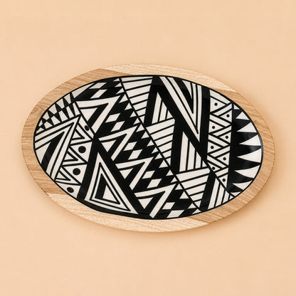Mono Black and White Platter