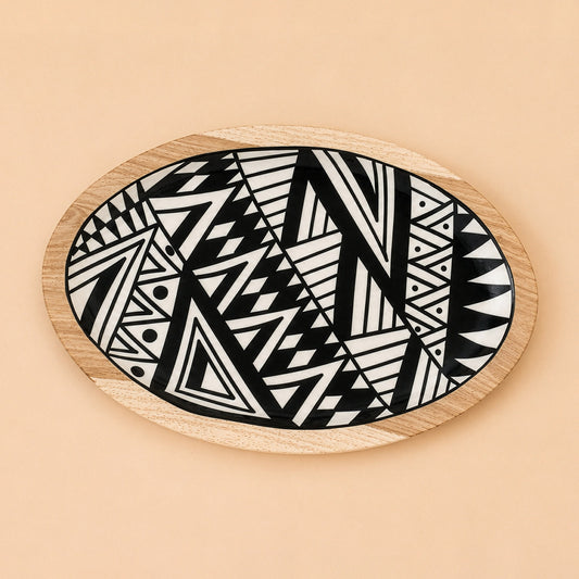 Mono Black and White Platter