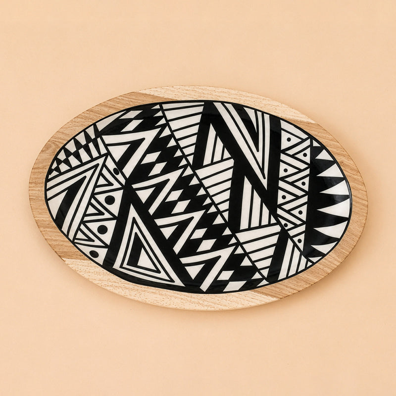 Mono Black and White Platter
