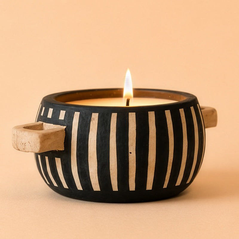 Striped African Pot